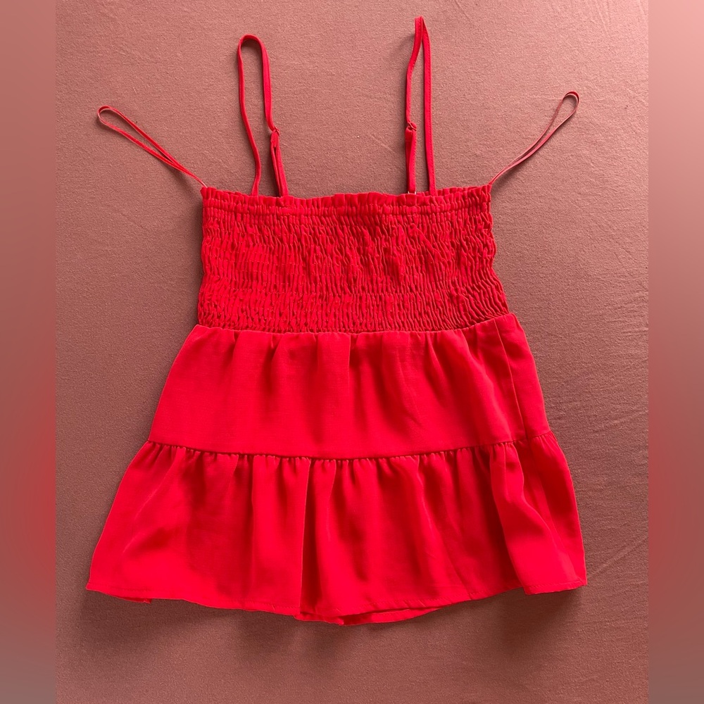 Vibrant Red top for Juniors NWT